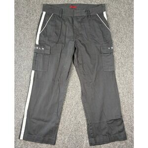 Tesla Motors Mens Black Cargo Uniform Pants Reflective 40x30 TSLA8412R